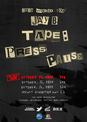 2022 WORLD TOUR JAY B “TAPE: PRESS PAUSE” in Bangkok