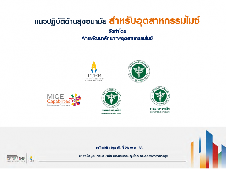 แนวปฏิบัติด้านสุขอนามัย (MICE Hygiene Guidelines)